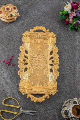 2 Kişilik Eda Dikdörtgen Tepsi (19x38)