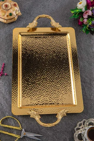 Damla Oval Sac Tepsi (43x28 cm)