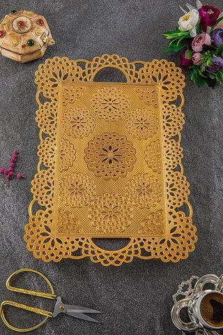 Dantel Dikdörtgen Tepsi (25x39)